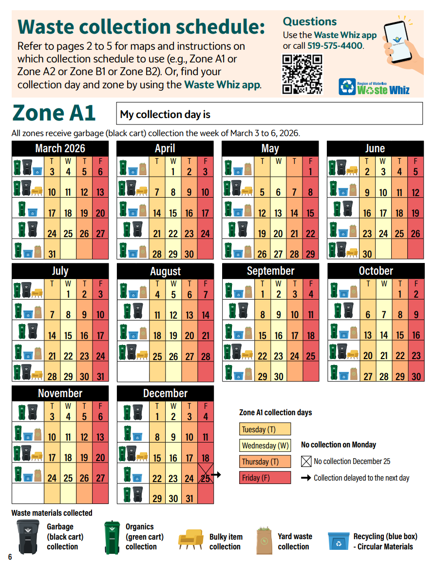 Waste Calendar page 5