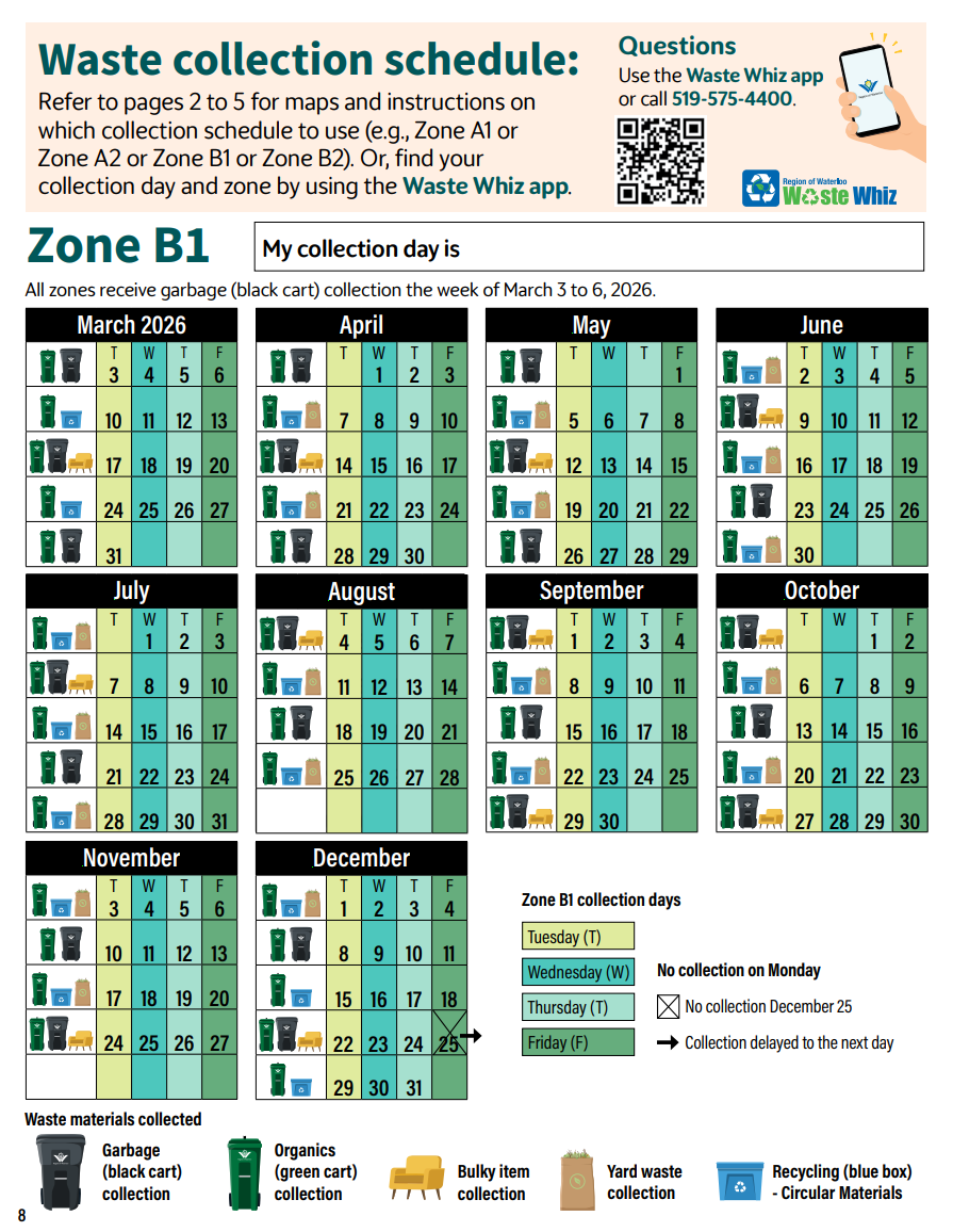 Waste Calendar page 7