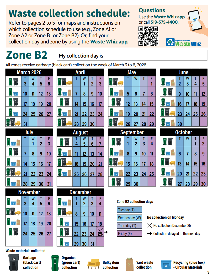 Waste Calendar page 8
